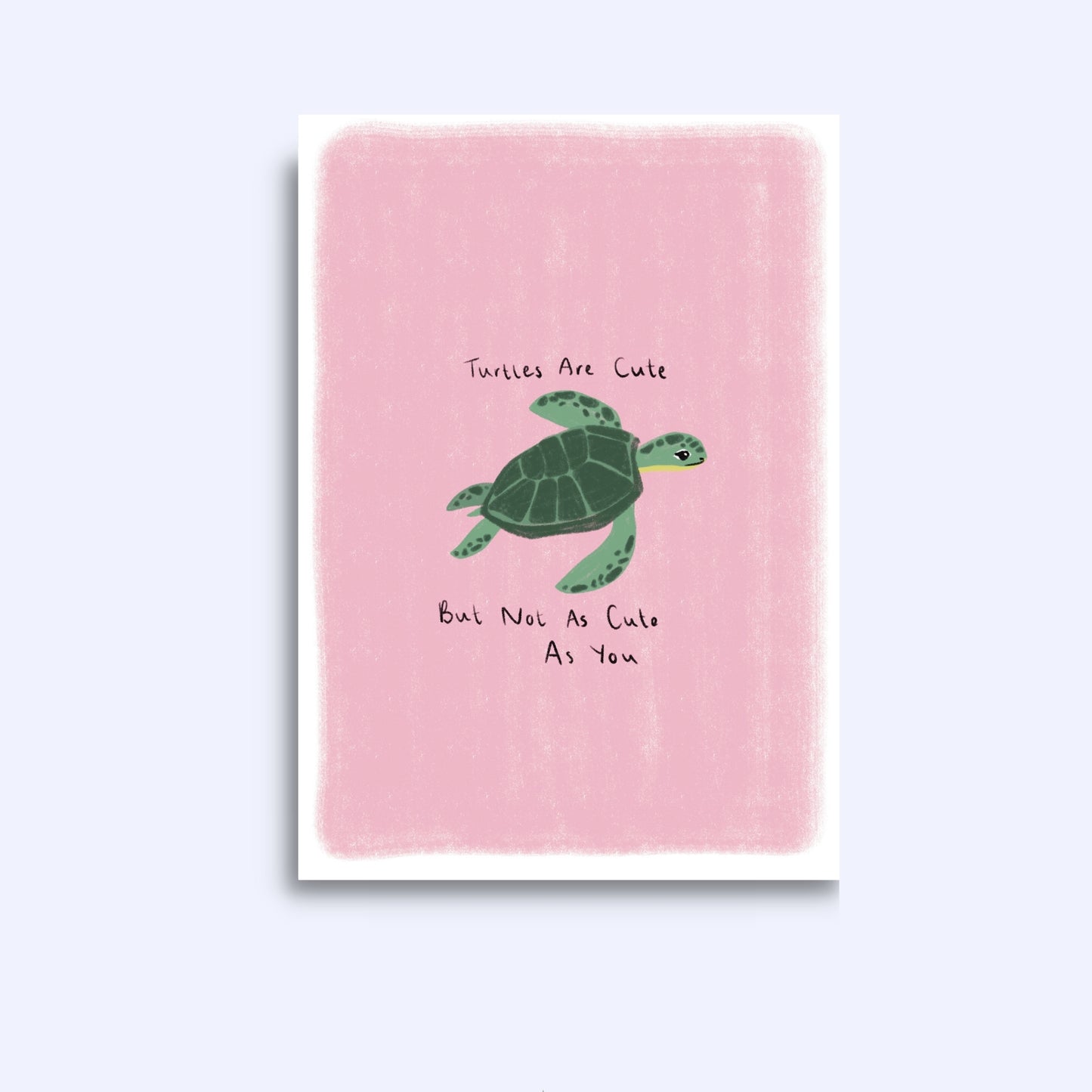 Turtles are cute | A6 Greeting Card With Envelope