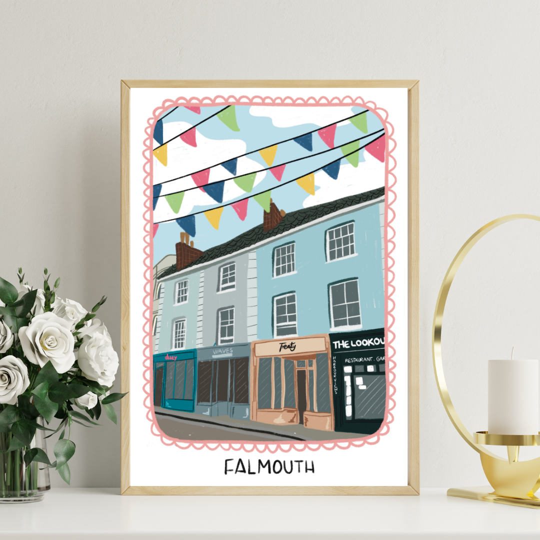 Falmouth City Design | A4 art print
