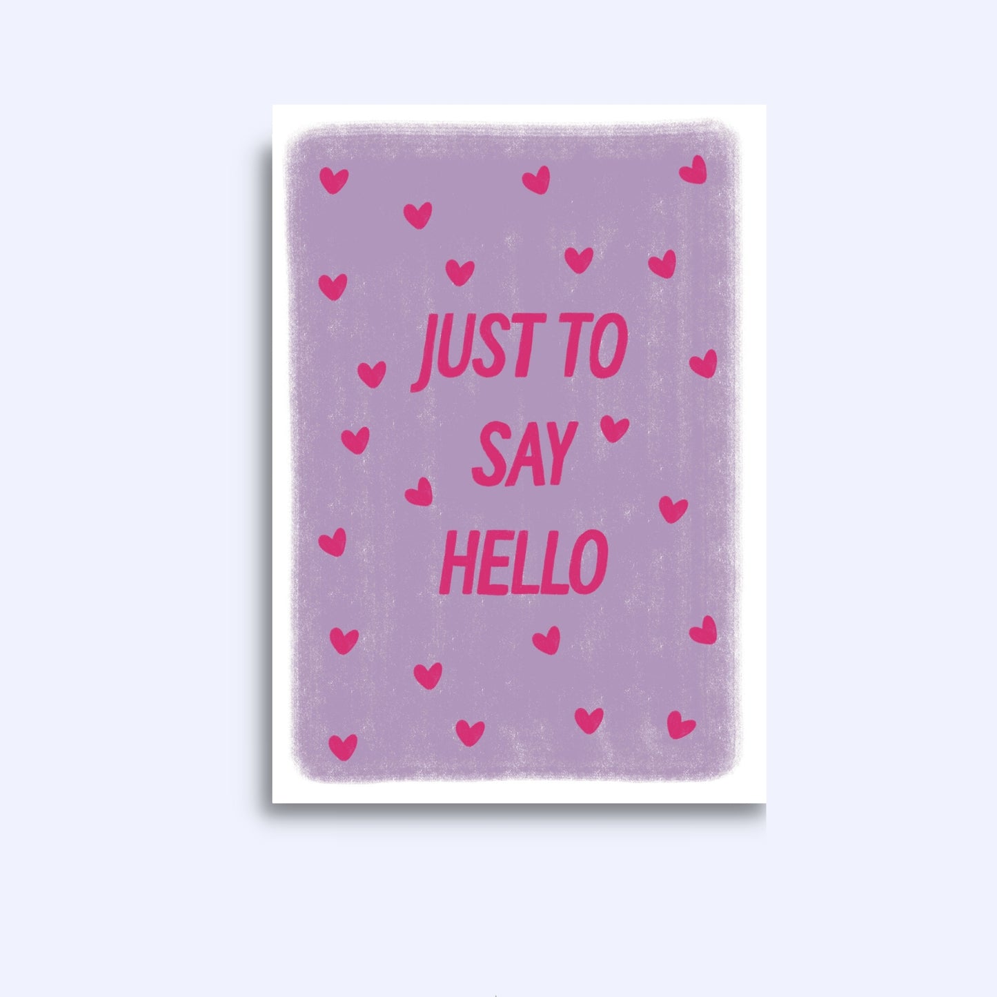 Just to say hello | A6 Greeting Card With Envelope
