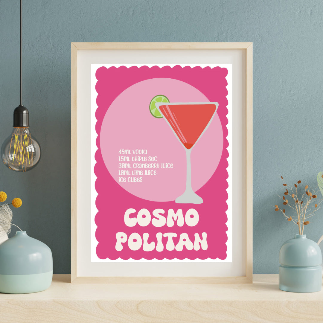 Cosmopolitan Cocktail | A4 art print
