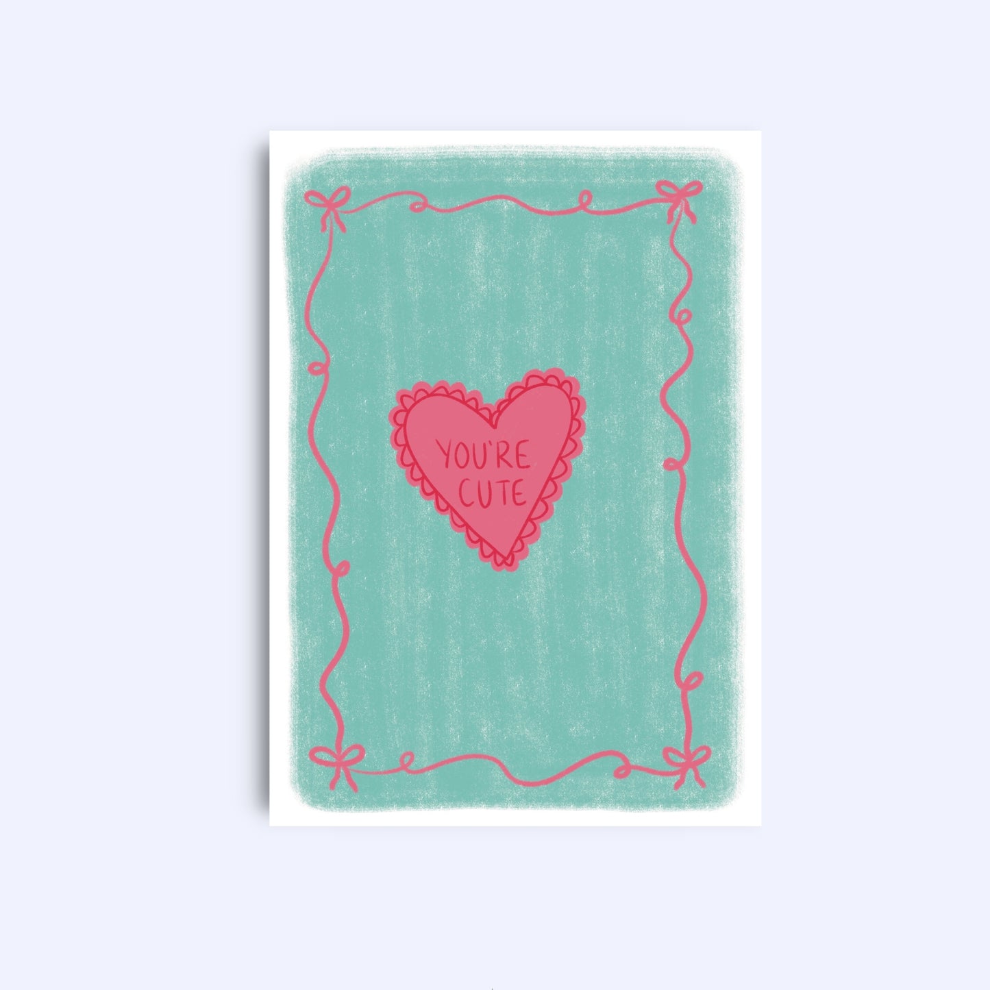 You’re cute | A6 Greeting Card With Envelope
