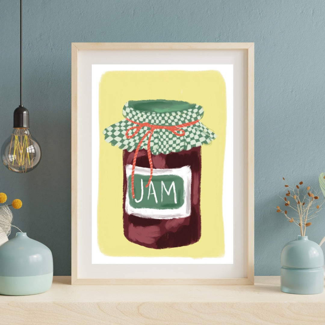 Jam jar | A4 art print