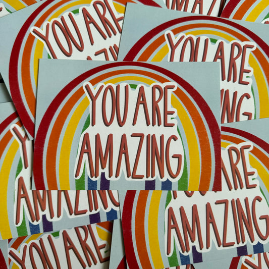 You’re Amazing  | A6 blank back postcard