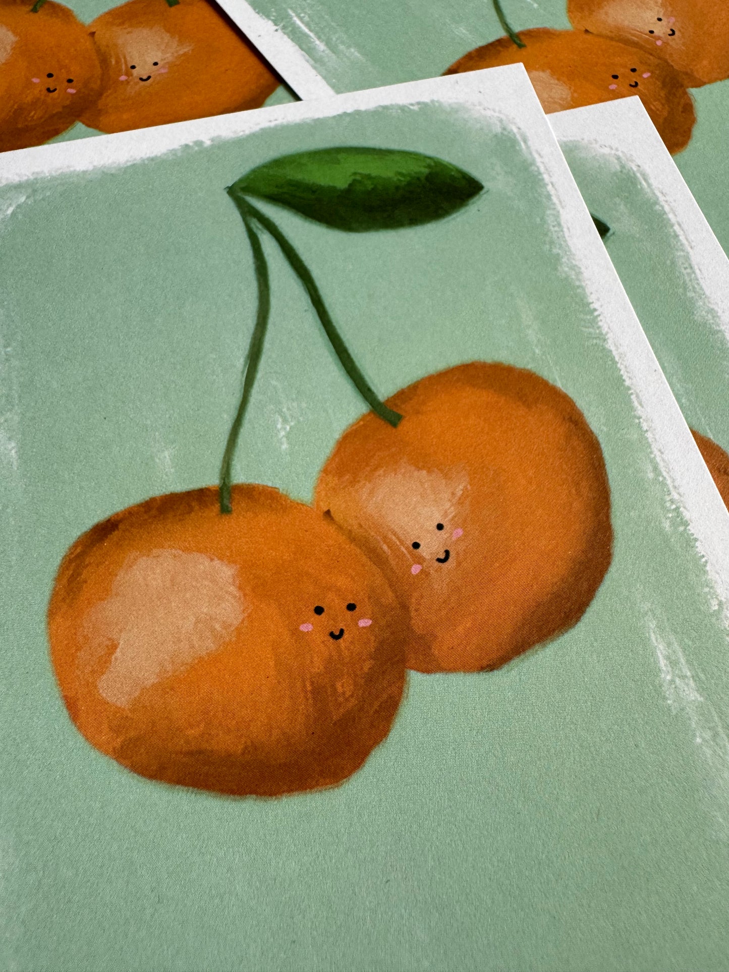 Happy Oranges | A6 blank back postcard