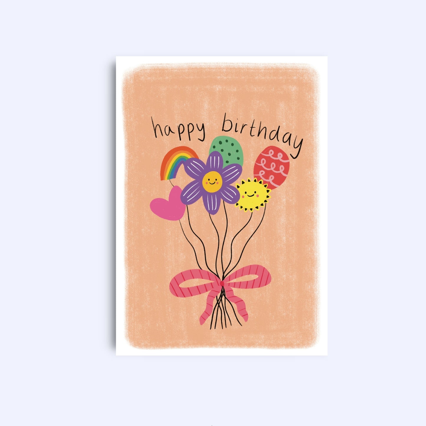 Happy birthday balloons | A6 Greeting Card With Envelope