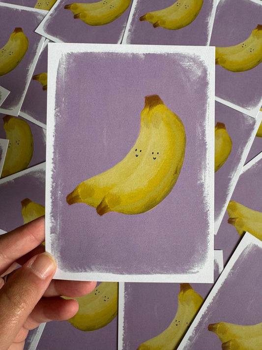 Happy Banana | A6 blank back postcard