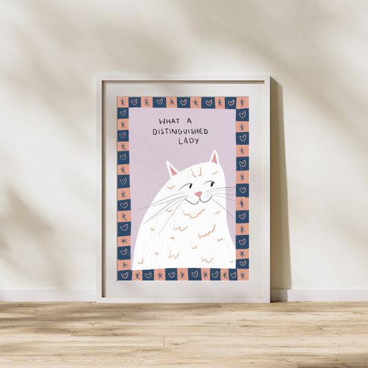 What a distinguished lady | A4 art print