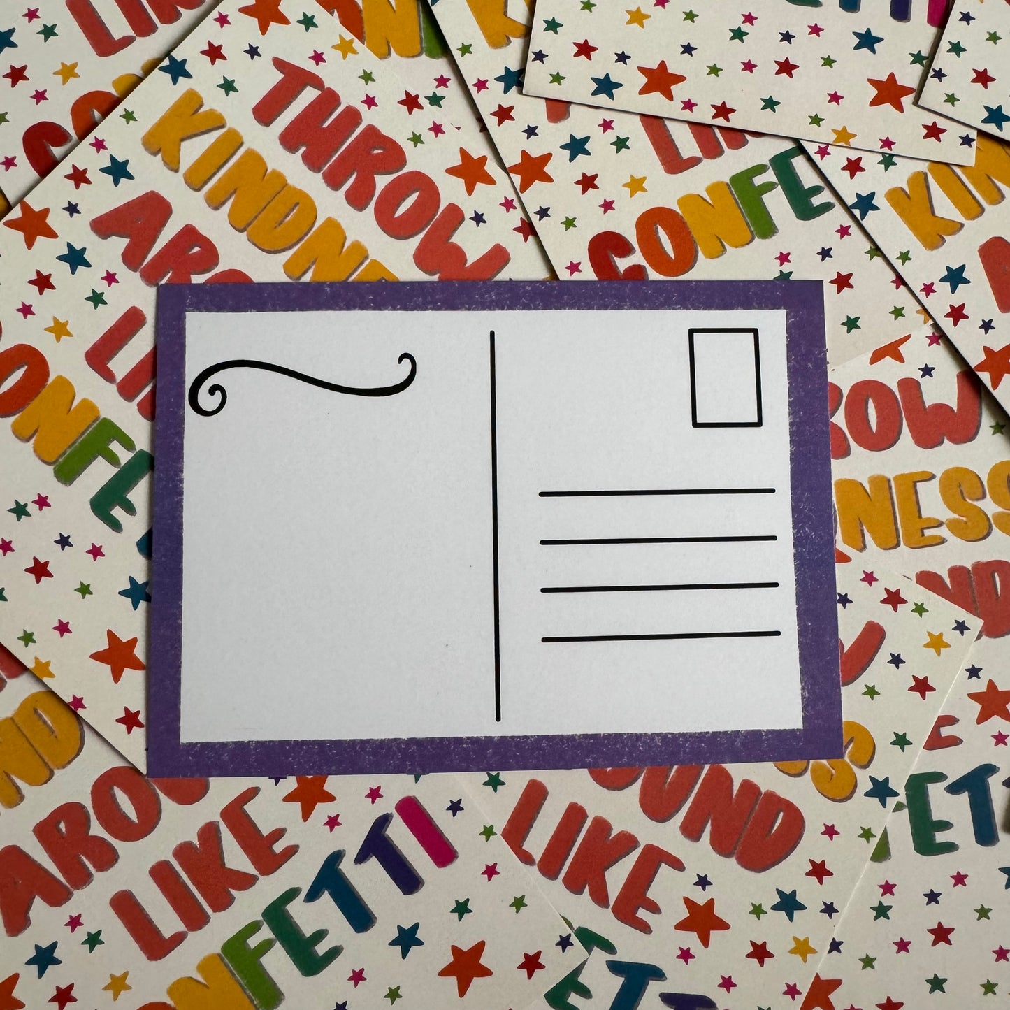 Throw Kindness Around Like Confetti  | A6 blank back postcard