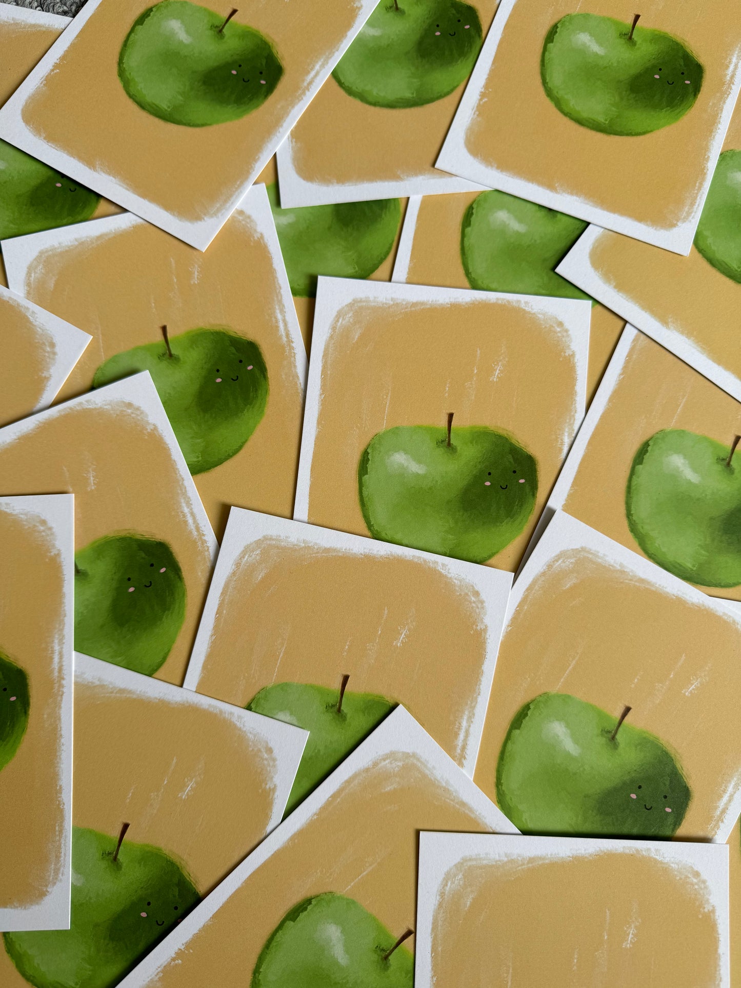 Happy Apple | A6 blank back postcard