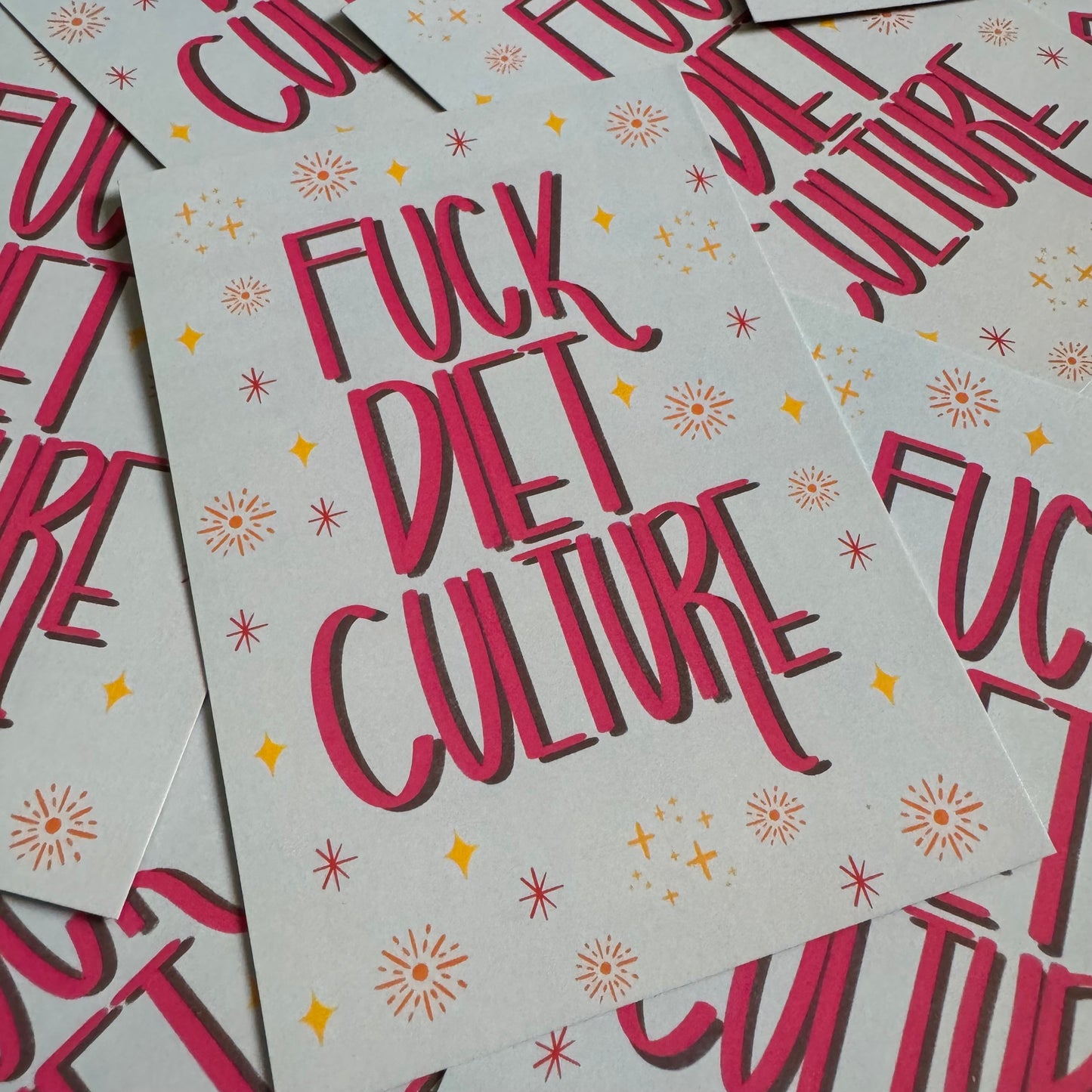 F*ck Diet Culture | A6 blank back postcard