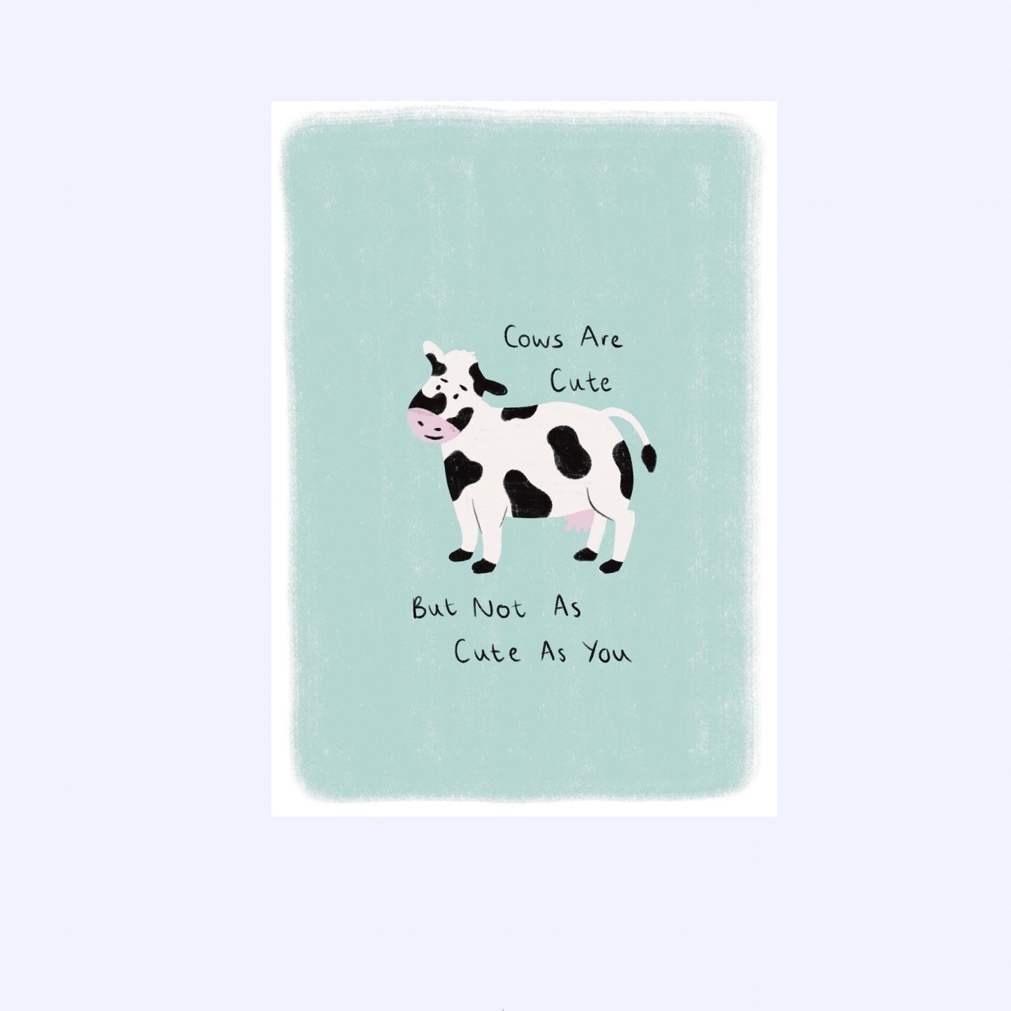 Cows are cute | A6 Greeting Card With Envelope