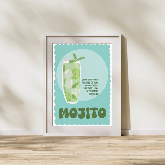Mojito Cocktail | A4 art print