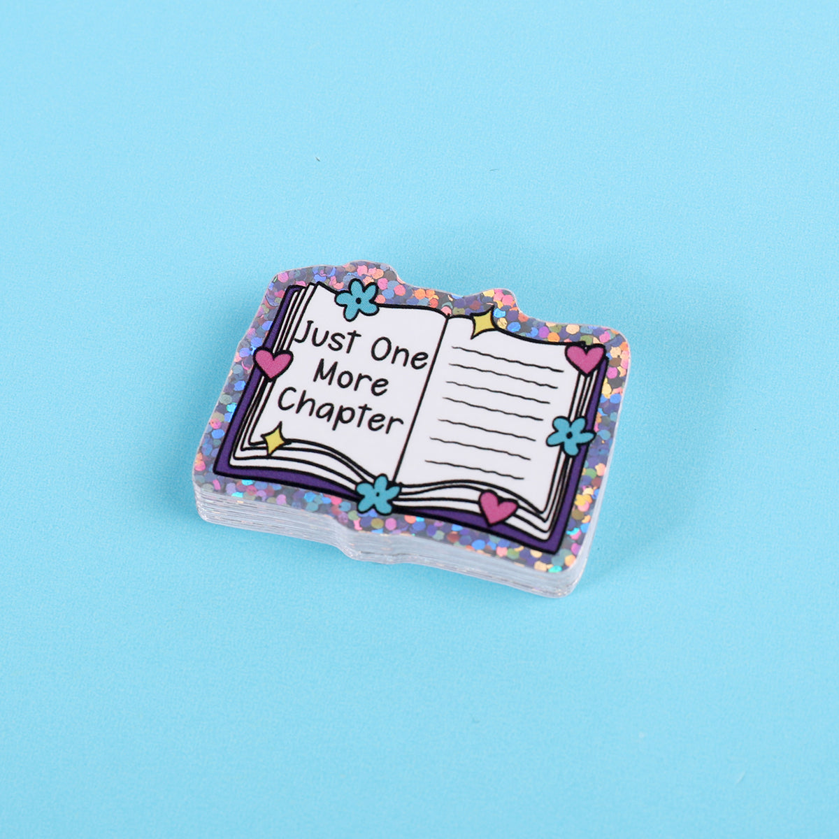 Just one more chapter | Small Glitter Sticker