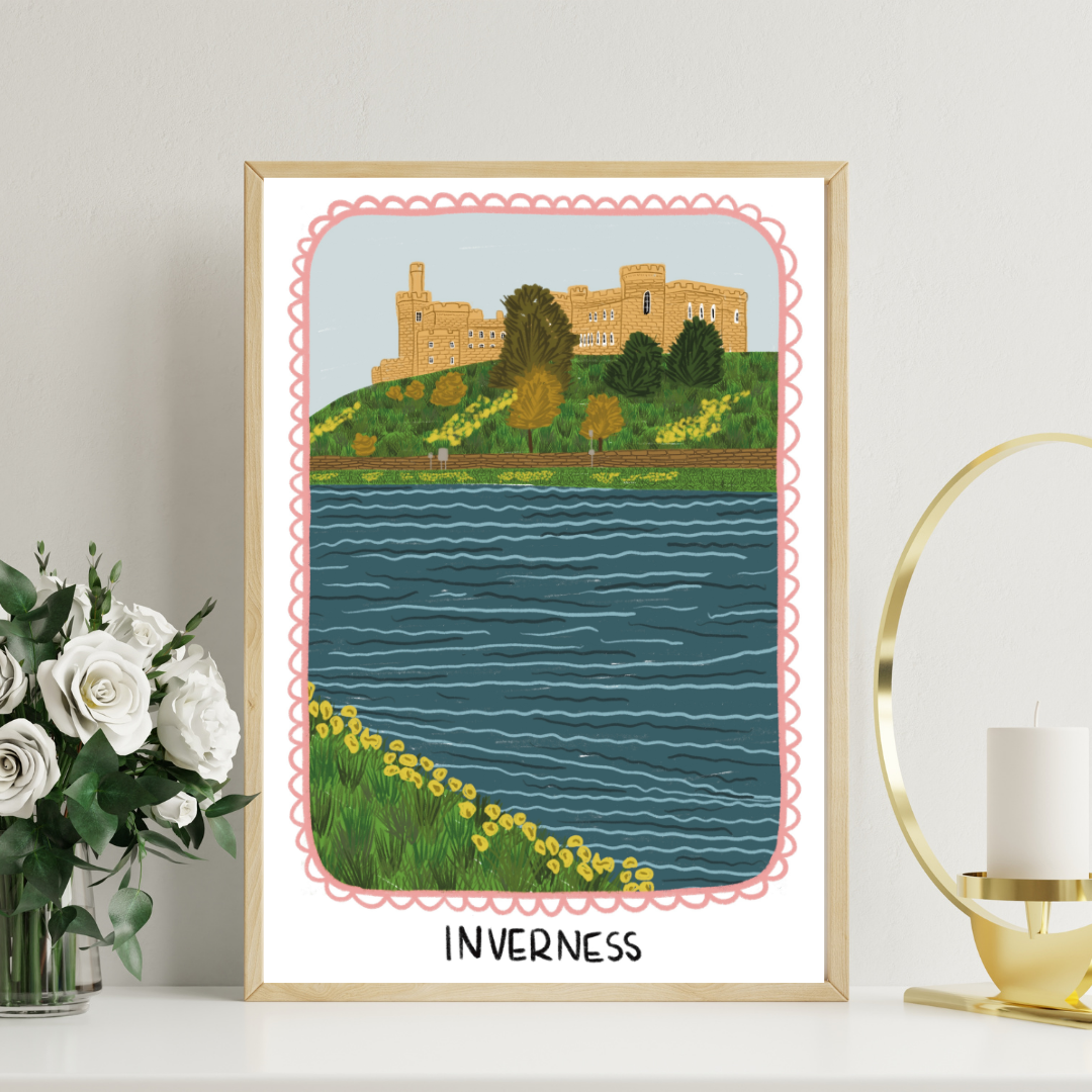 Inverness City Design | A4 art print