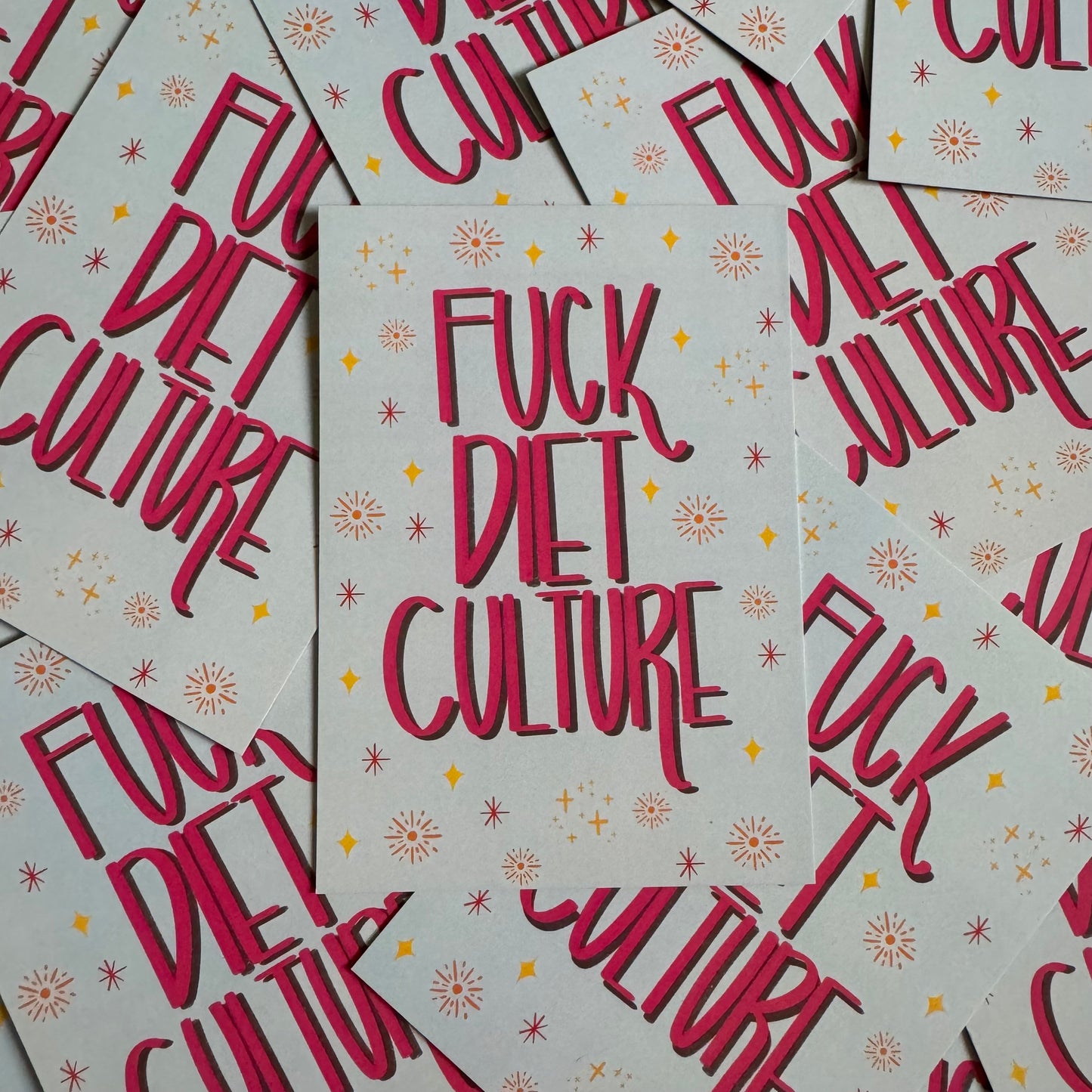 F*ck Diet Culture | A6 blank back postcard
