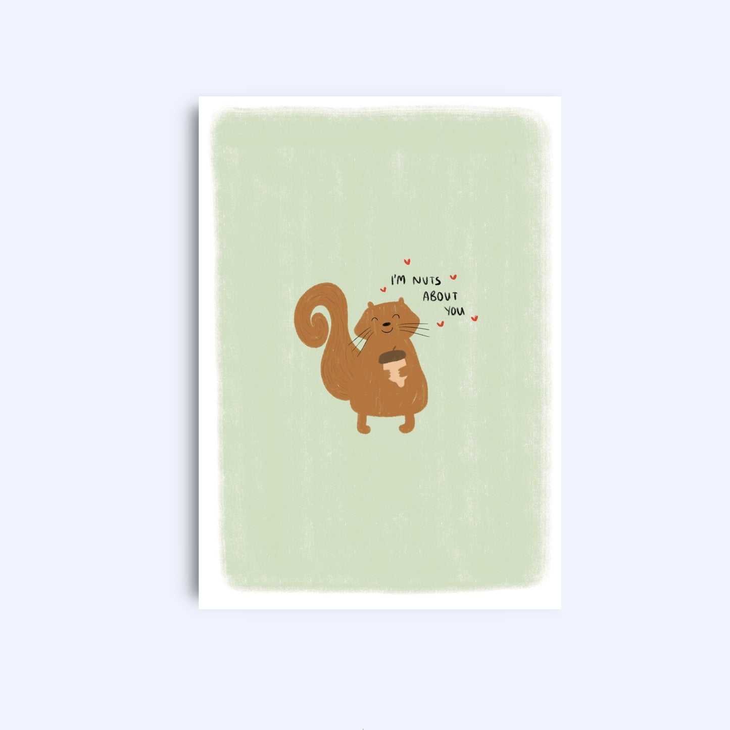 I’m nuts about you | A6 Greeting Card With Envelope