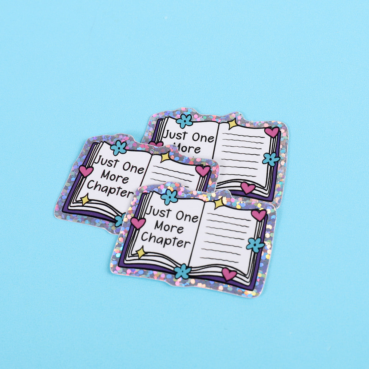 Just one more chapter | Small Glitter Sticker