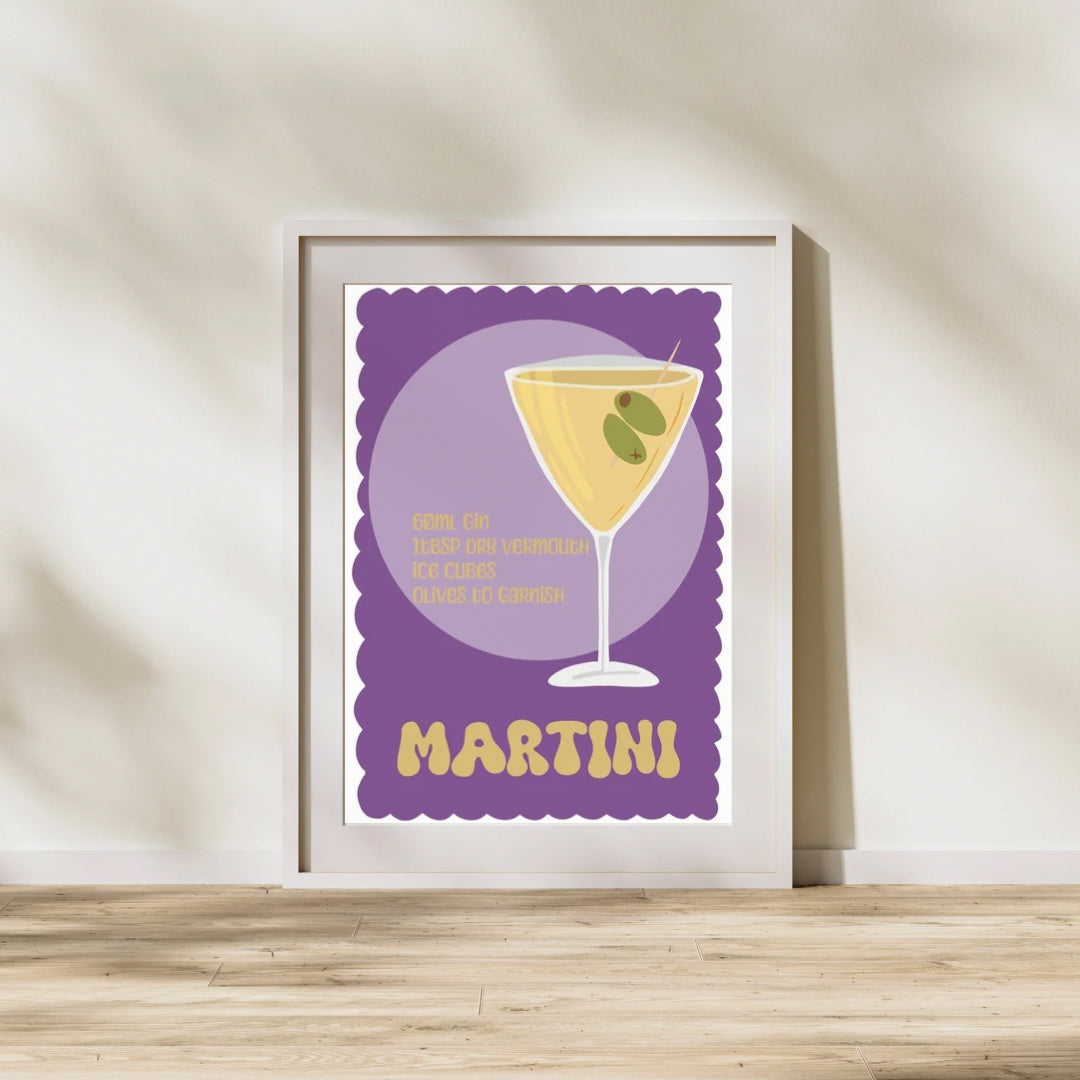 Martini Cocktail | A4 art print
