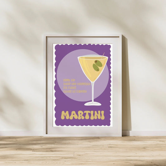 Martini Cocktail | A4 art print