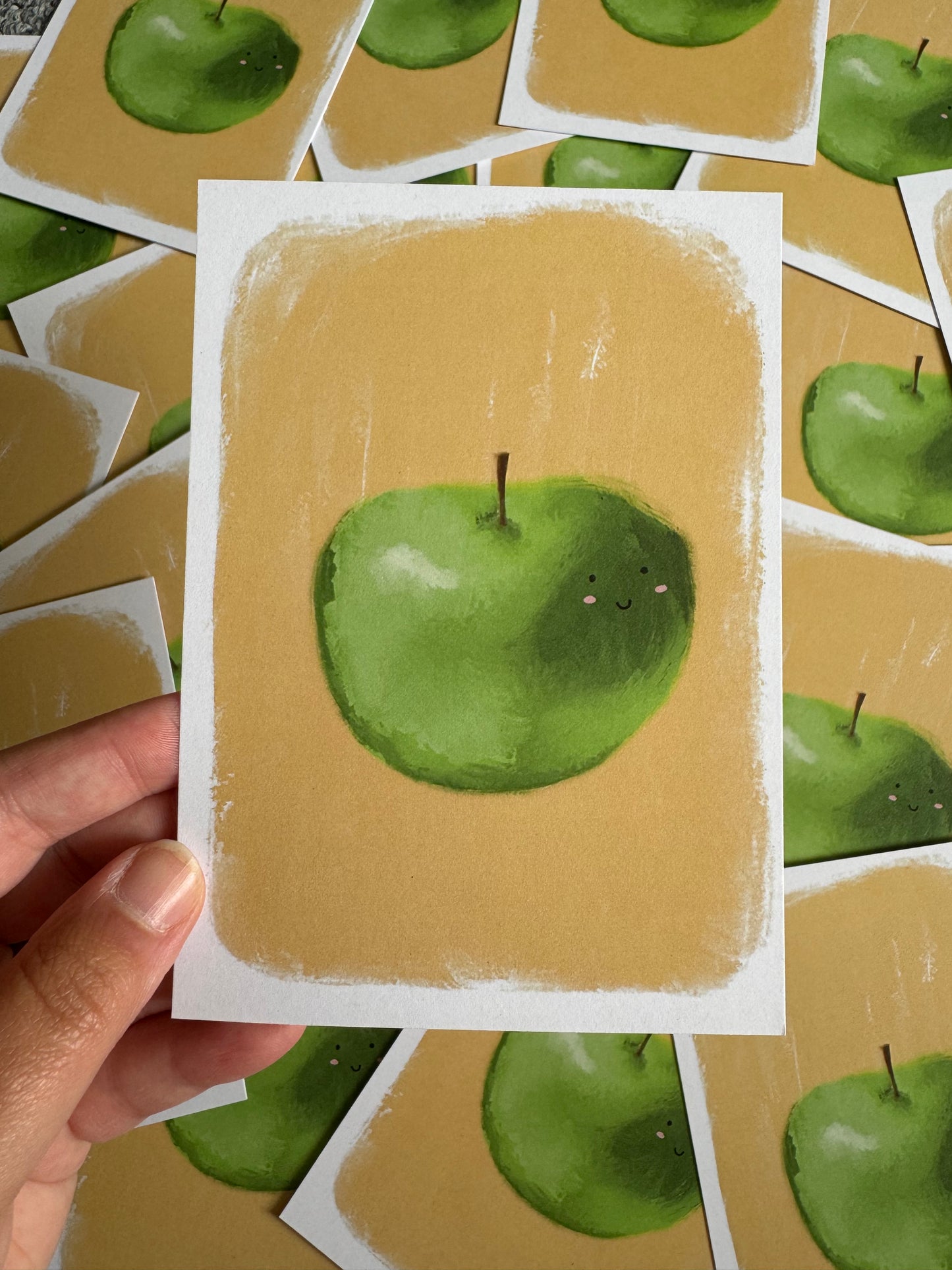 Happy Apple | A6 blank back postcard