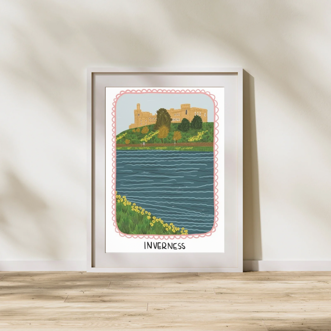 Inverness City Design | A4 art print