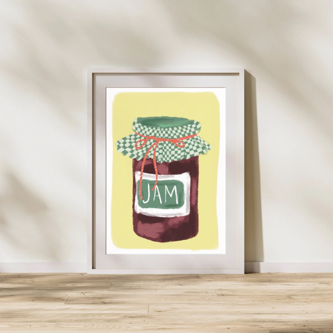 Jam jar | A4 art print