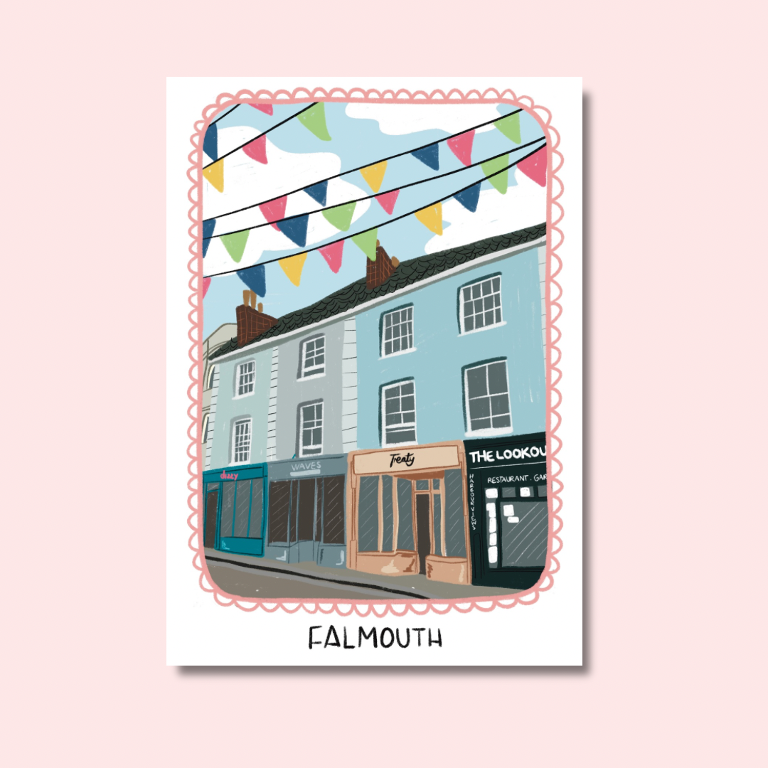 Falmouth City Design | A4 art print