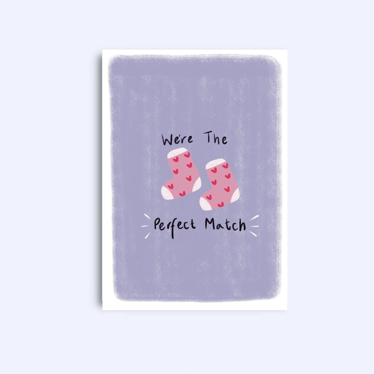We’re a perfect match | A6 Greeting Card With Envelope