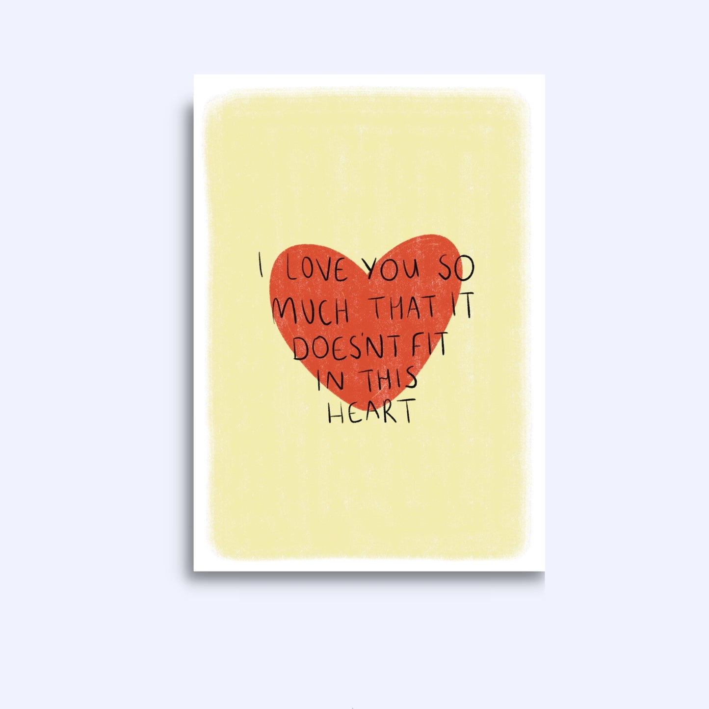 I love you so much | A6 Greeting Card With Envelope