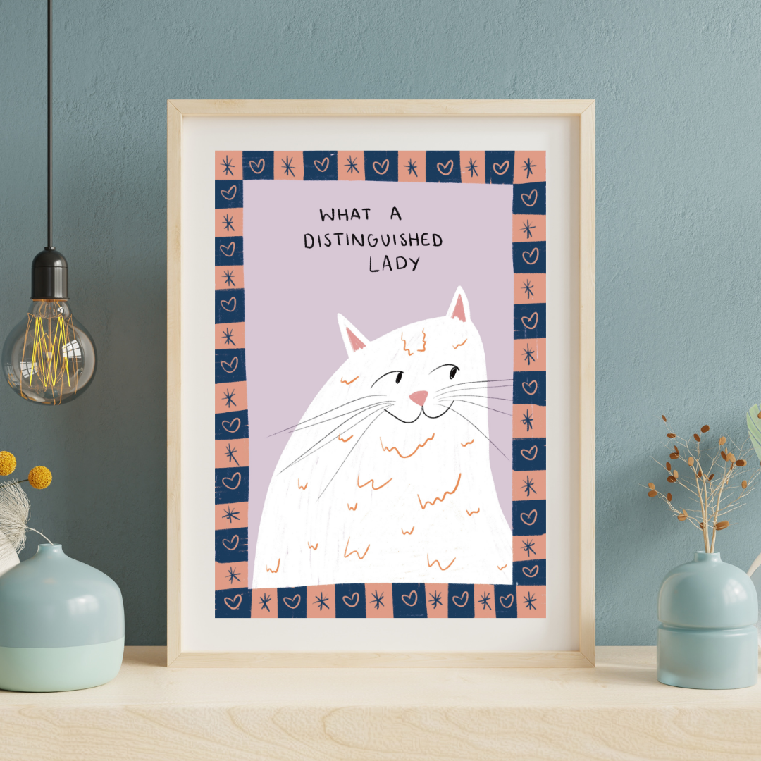 What a distinguished lady | A4 art print
