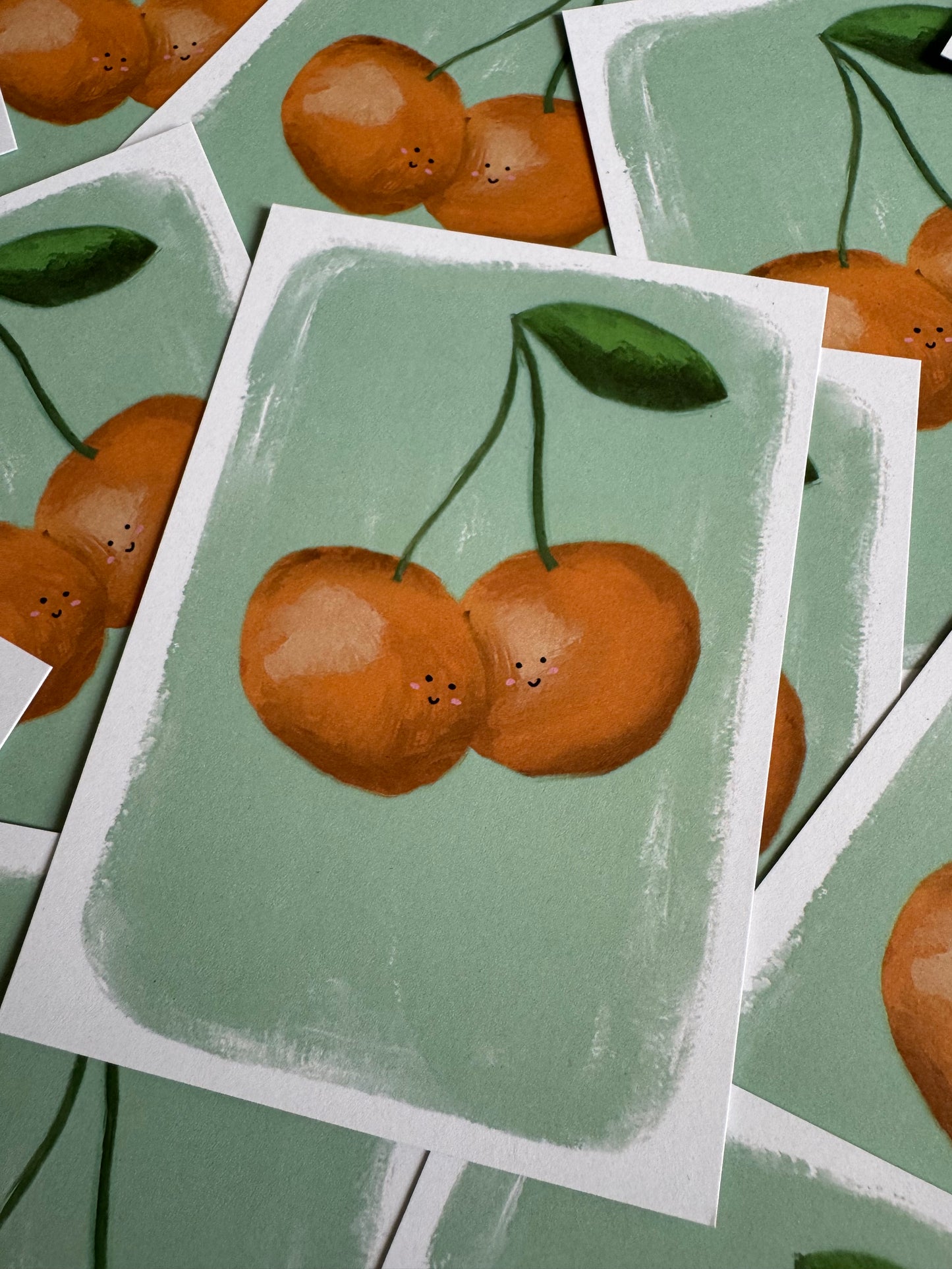 Happy Oranges | A6 blank back postcard