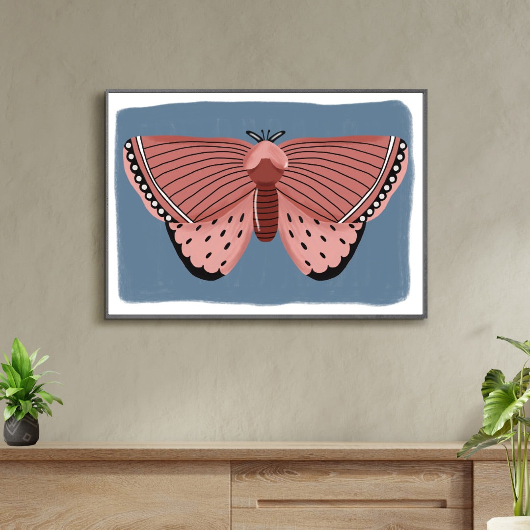 Pink Butterfly | A4 art print