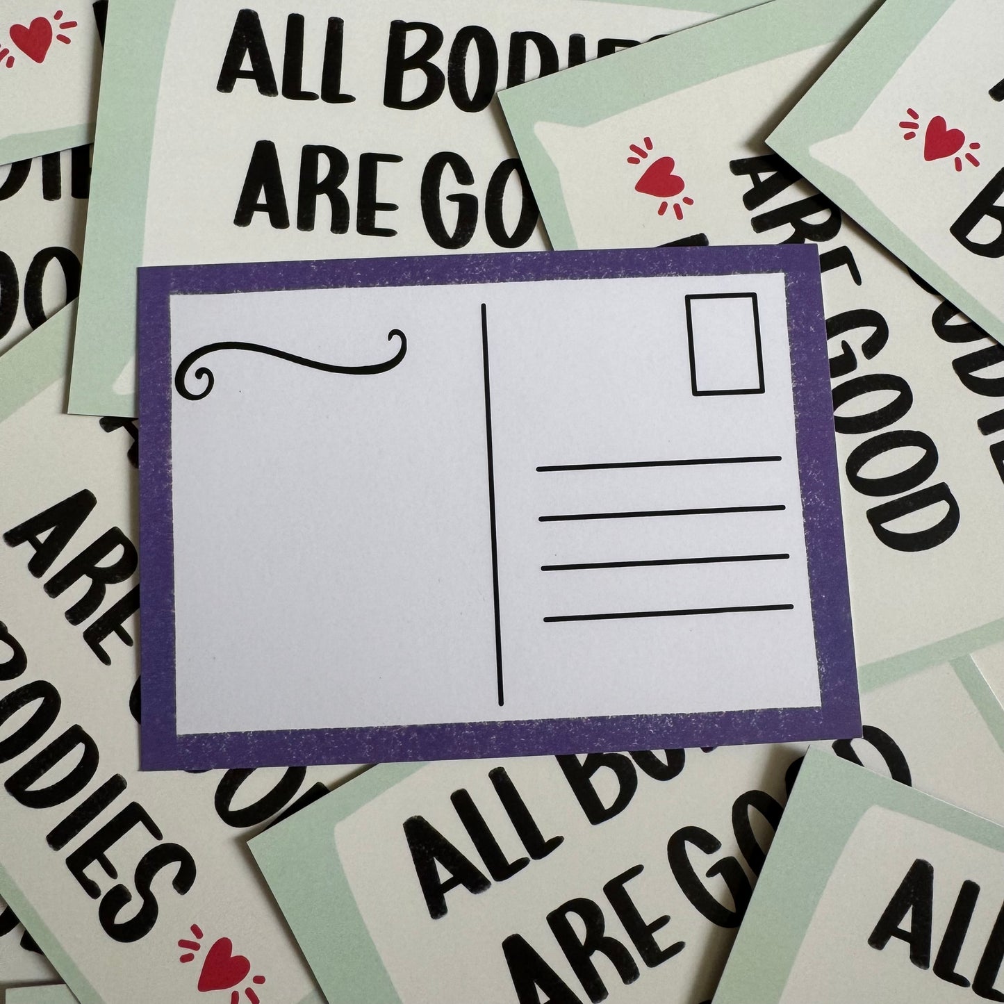 All Bodies are Good Bodies  | A6 blank back postcard