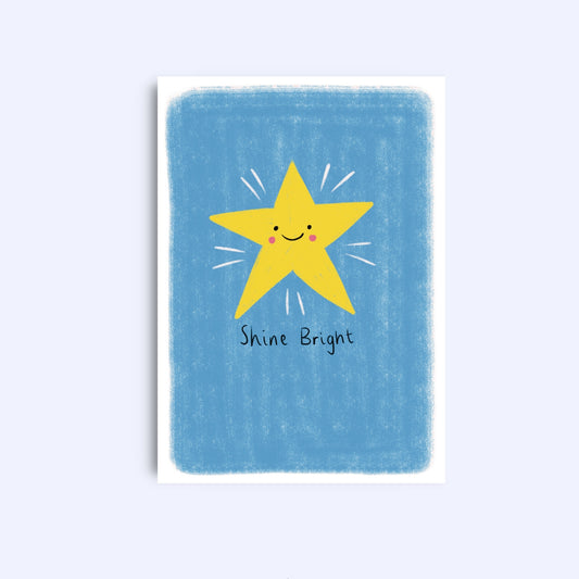 Shine bright | A6 Greeting Card With Envelope