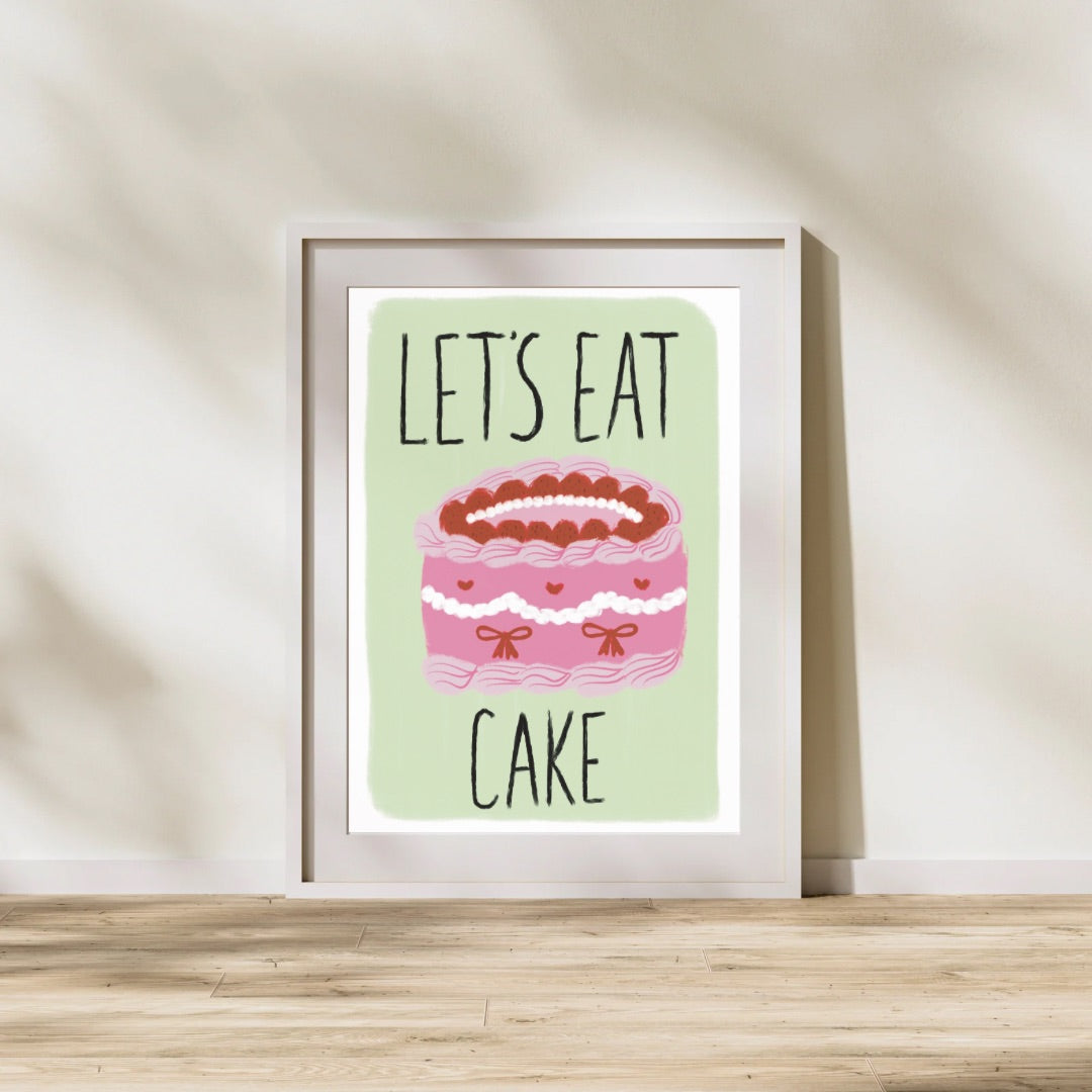 Let’s eat cake | A4 art print