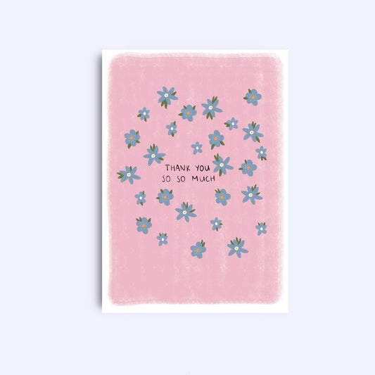 Thank you so much | A6 Greeting Card With Envelope