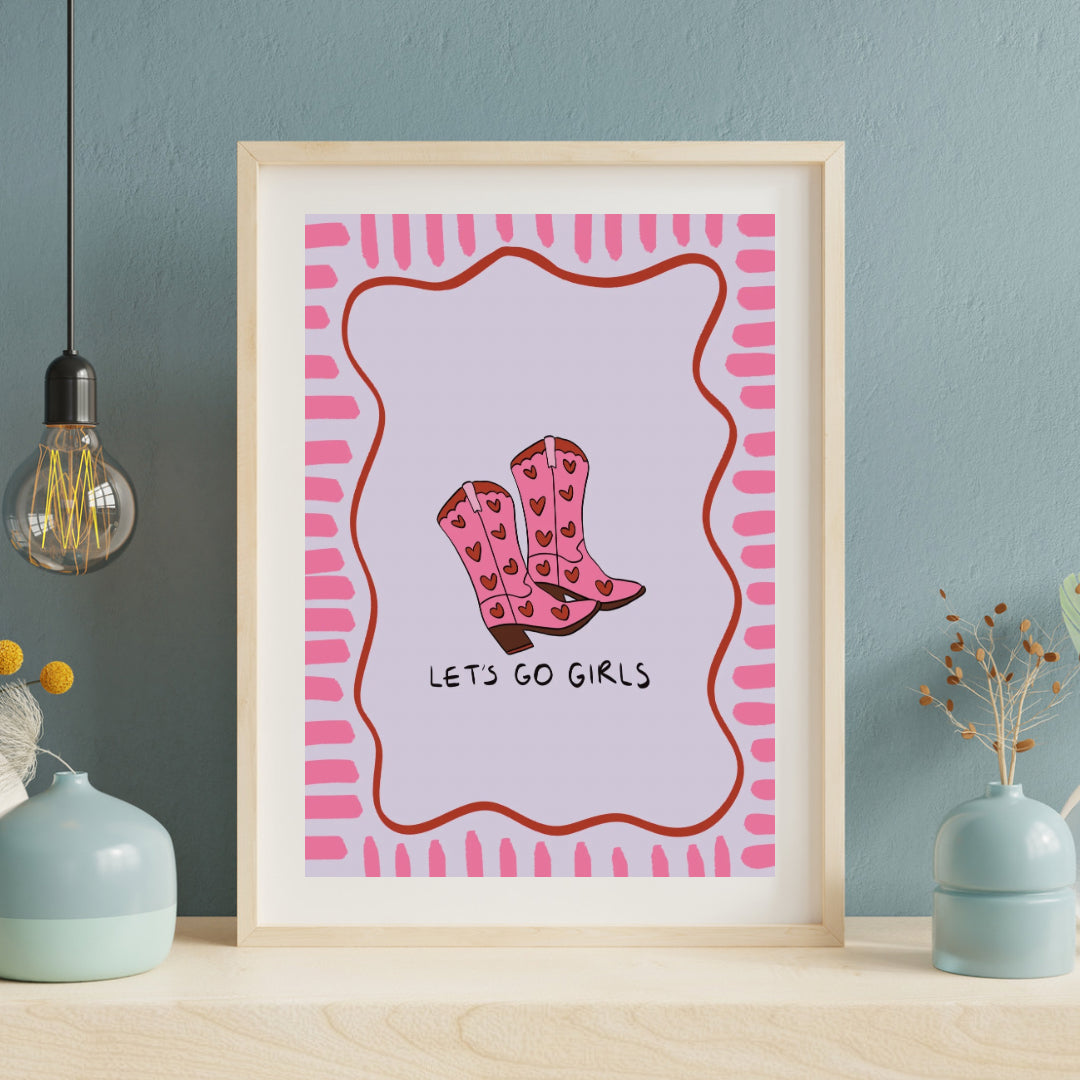 Let’s go girls | A4 art print