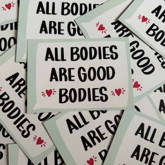 All Bodies are Good Bodies  | A6 blank back postcard