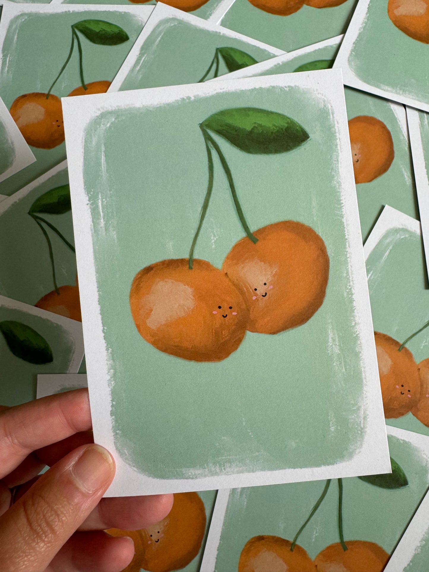 Happy Oranges | A6 blank back postcard