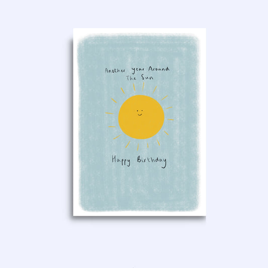 Another year around the sun | A6 Greeting Card With Envelope