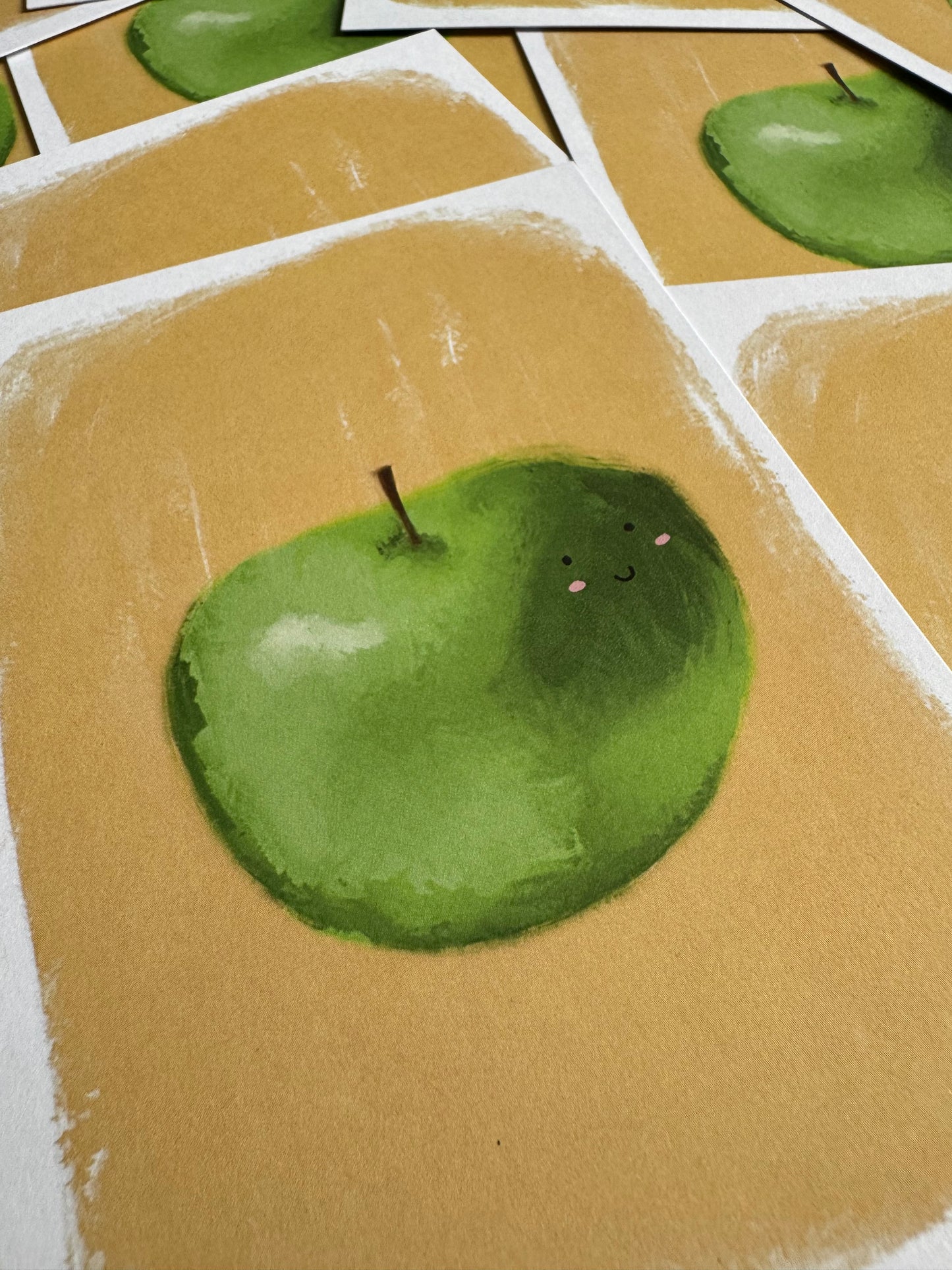 Happy Apple | A6 blank back postcard
