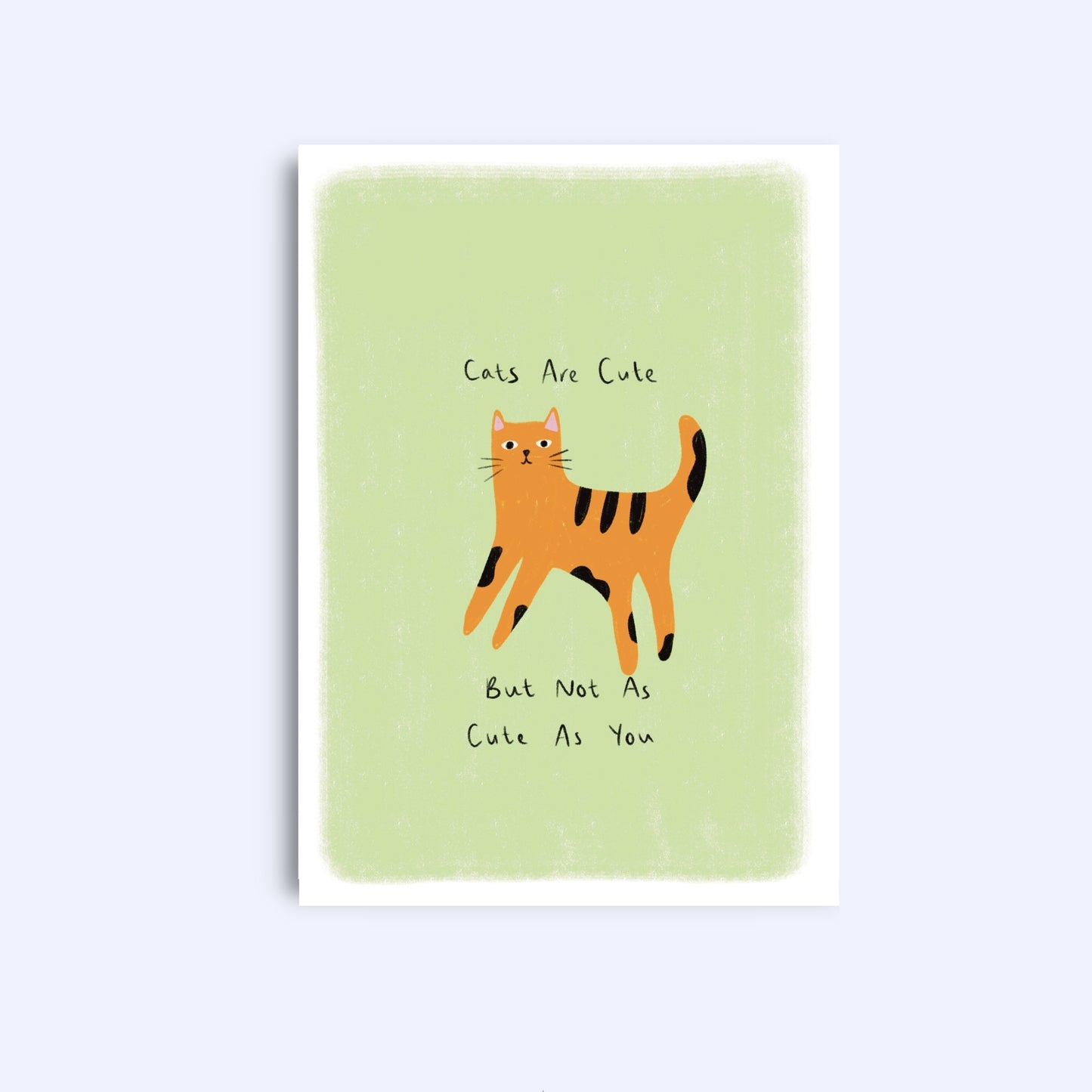 Cats are cute | A6 Greeting Card With Envelope