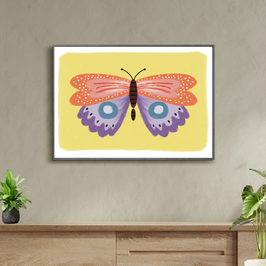 Yellow Butterfly | A4 art print