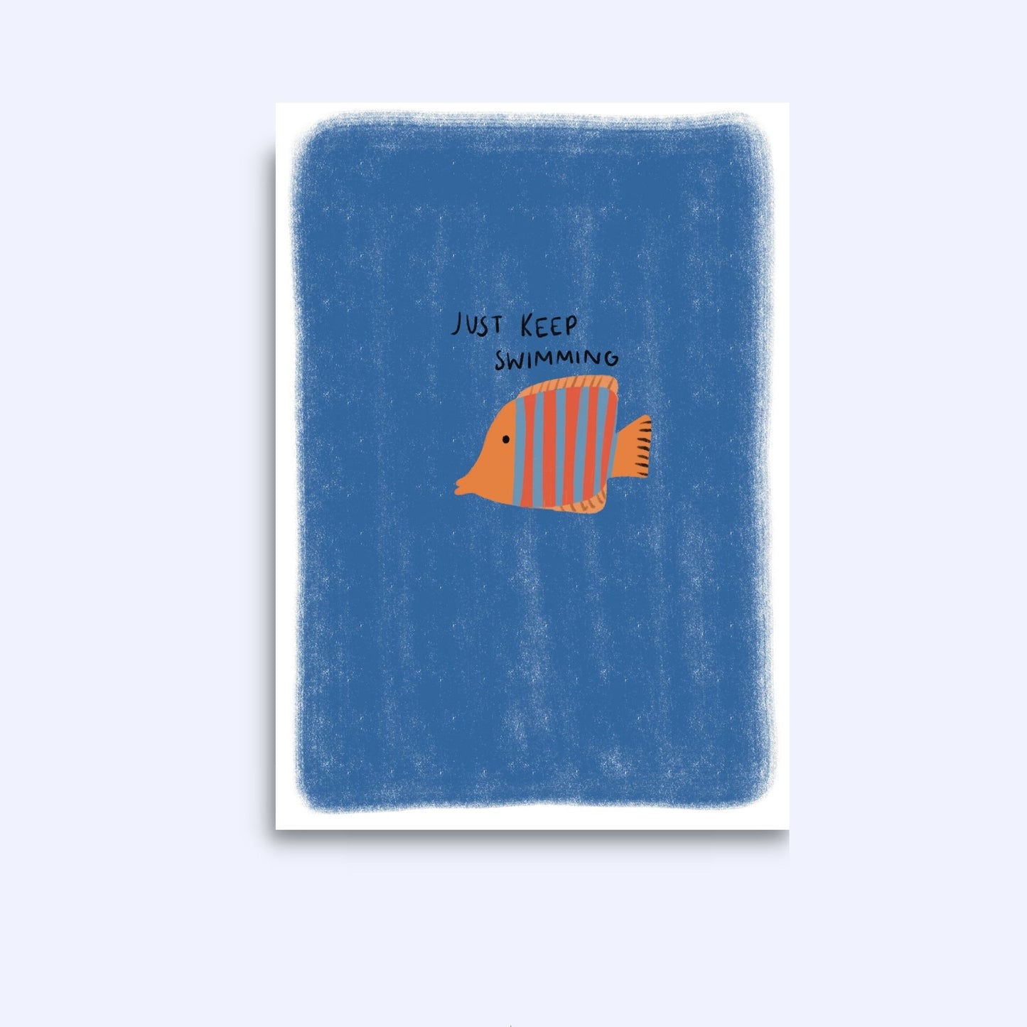 Just keep swimming | A6 Greeting Card With Envelope