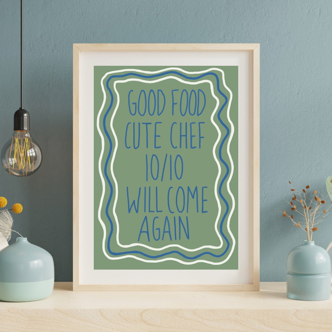 Cute chef | A4 art print