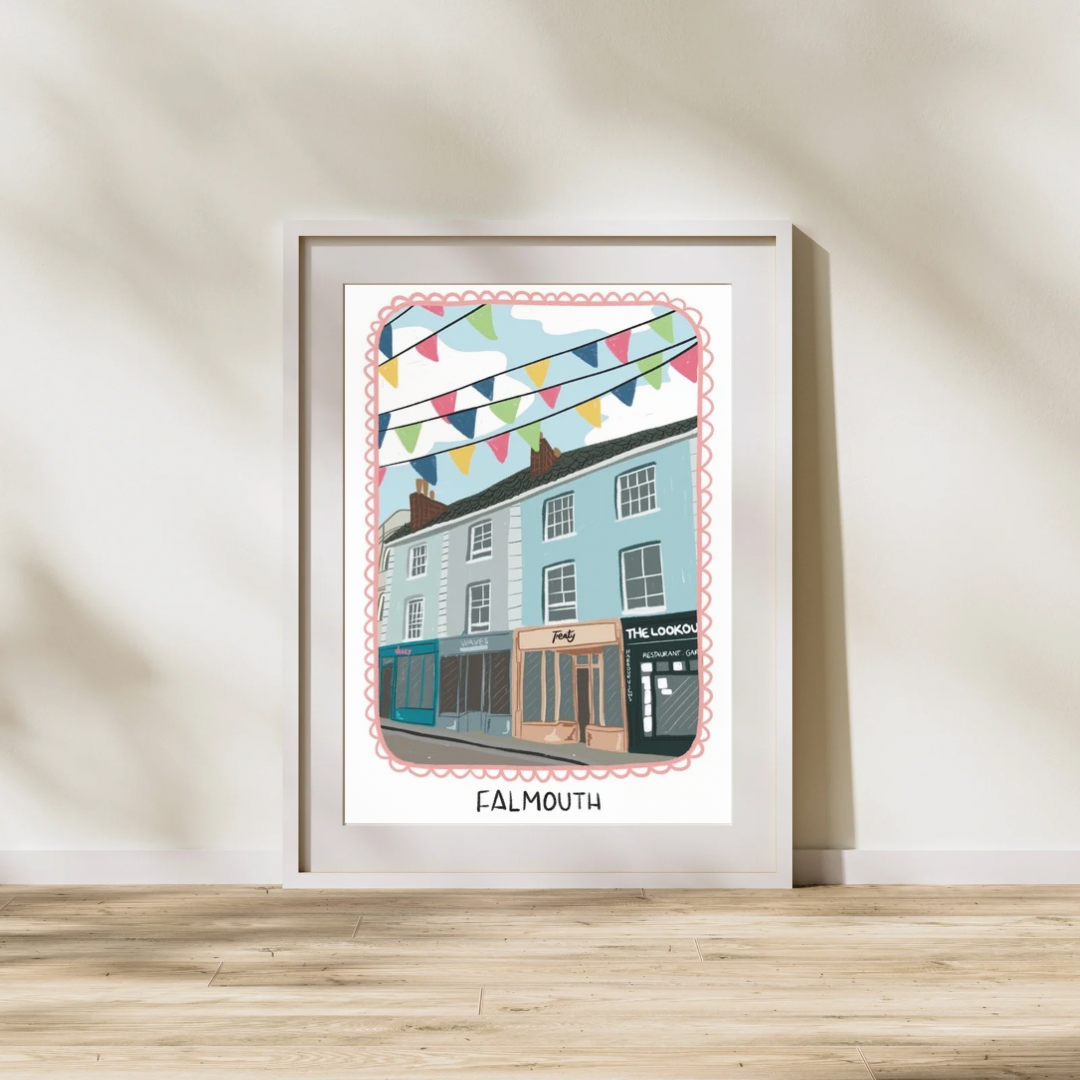 Falmouth City Design | A4 art print