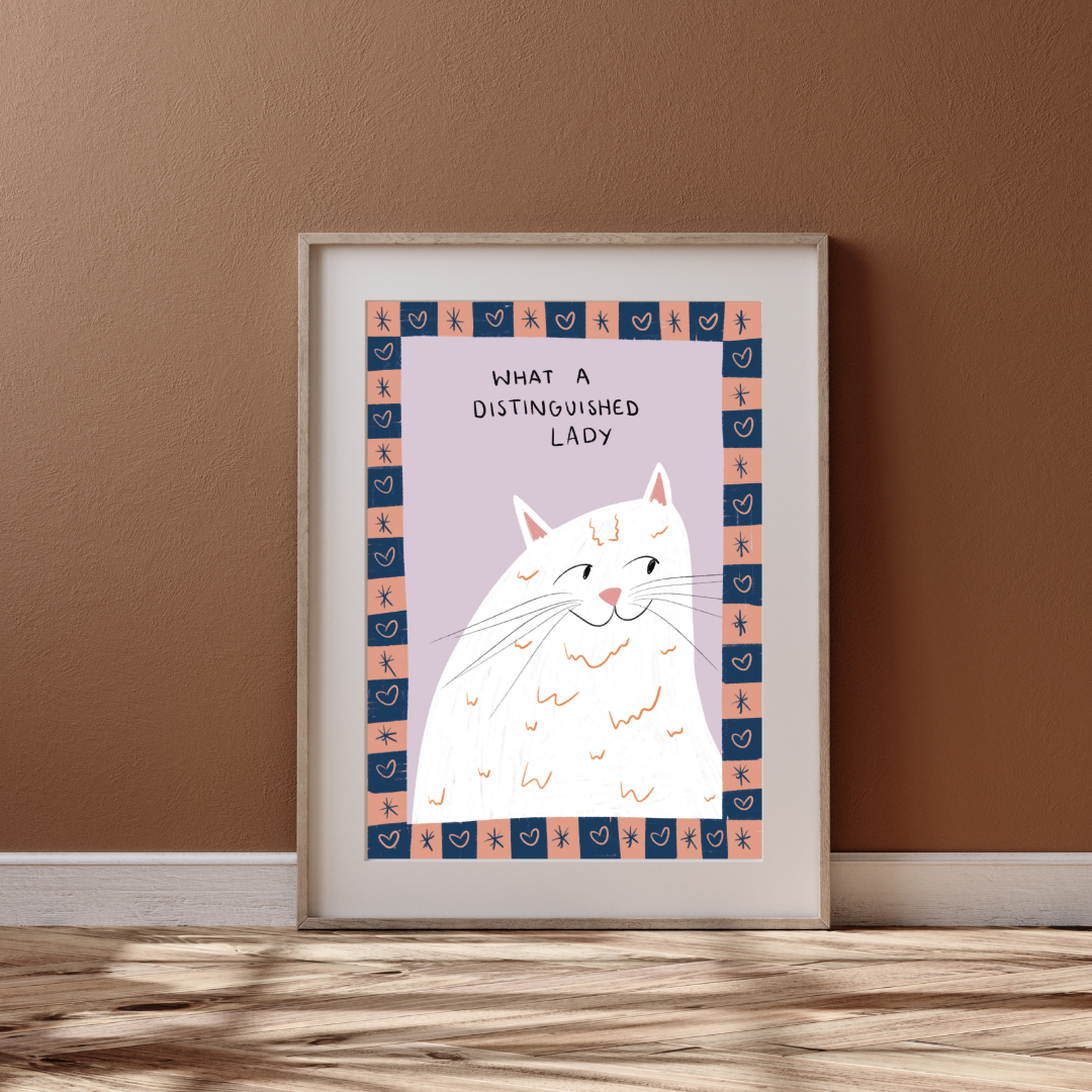 What a distinguished lady | A4 art print